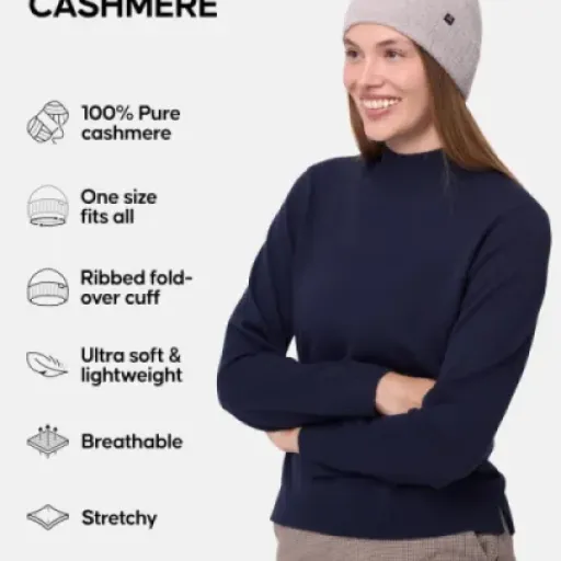 DANISH ENDURANCE 100% Cashmere Beanie Review: Lightweight warmth without the bulk
