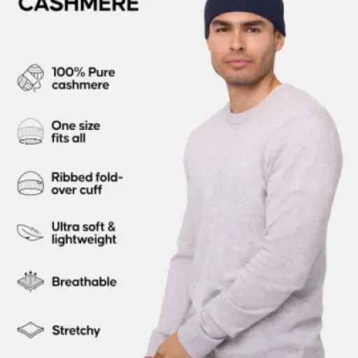 DANISH ENDURANCE 100% Cashmere Beanie Review: light, warm, but thinner than you’d expect