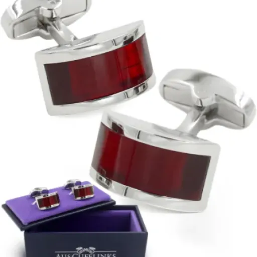 Ruby Stone Red Cufflinks Review: a simple, solid choice for 40th anniversaries and weddings