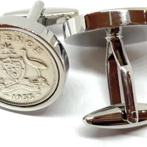 Premium 1955 Lucky Australian Sixpence Cufflinks Review: a simple but thoughtful 71st birthday gift idea
