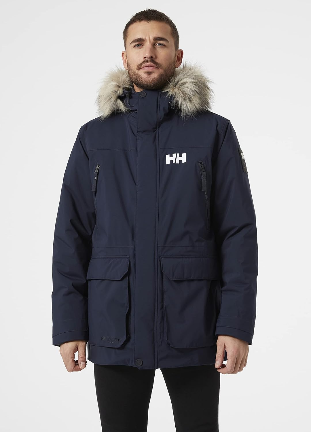 Helly Hansen Men's Reine Parka, Waterproof Insulated Winter Coat Navy L