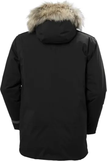Helly Hansen Men's Reine Parka, Waterproof Insulated Winter Coat Black M