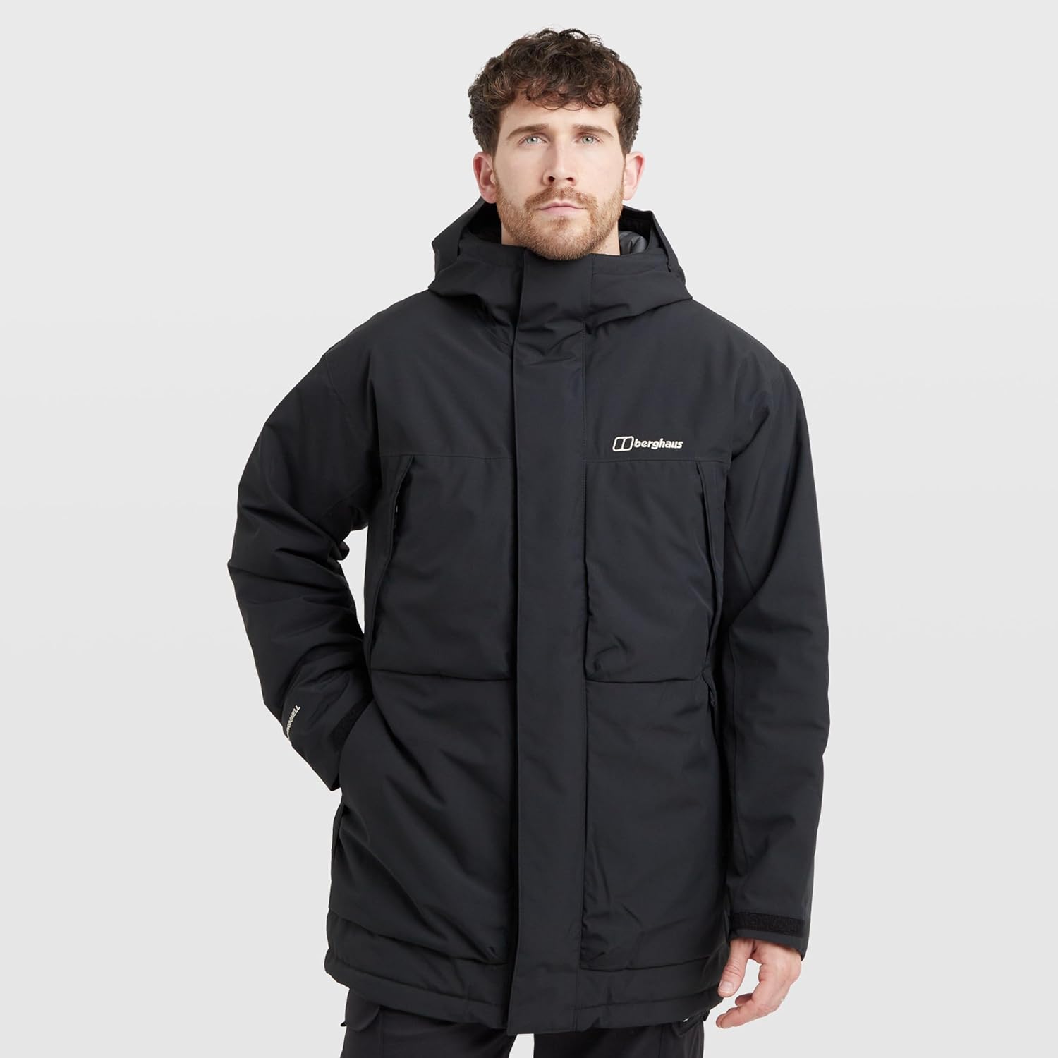 Mens 2026 Wansbeck Waterproof Hydroshell Breathable Parka Jacket L Jet Black