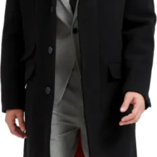The Platinum Tailor Mens Black Overcoat Review: sharp mod look with some practical trade-offs