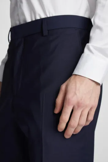 Ted Baker Men's Premium Panama Slim Fit Trousers Suit Pants 34W Navy