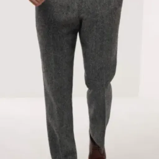 Dobell Harris Tweed Mens Grey Herringbone Suit Trousers Review: solid heritage wool pants for everyday smart wear