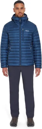 Rab Men's Microlight Down Jacket for Trekking, Climbing, & Skiing L Tempest Blue