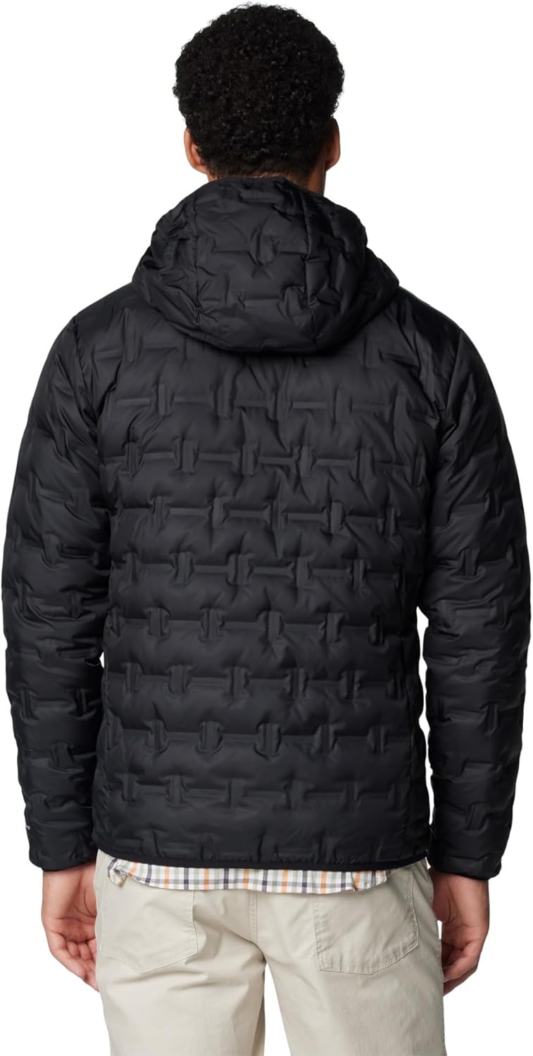 Men's Delta Ridge™ II Down Hooded Jacket Hooded Puffer Down Jacket (pack of 1) M Black