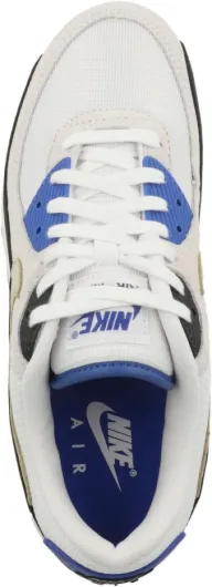 NIKE Men's Air Max 90 PremiumSneaker 5 UK White Khaki Racer Blue Black