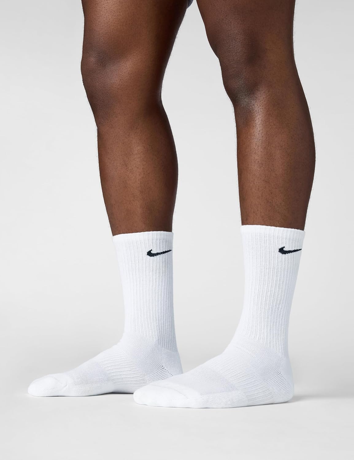 NIKE Unisex U Nk Everyday Csh Crw 3pr 132 Socks S WHITE/BLACK