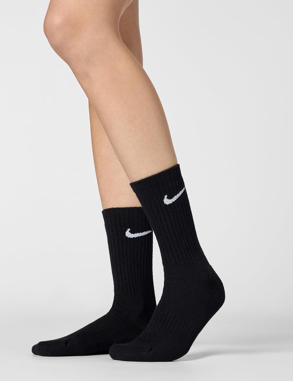NIKE Unisex Performance Cushion Crew Socks With Band (6 Pairs) performance cushion crew socks 6 pairs - band (pack of 36) L Black/White