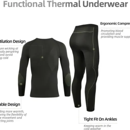 NOOYME Mens Thermal Underwear Review: warm base layer that actually feels like sportswear